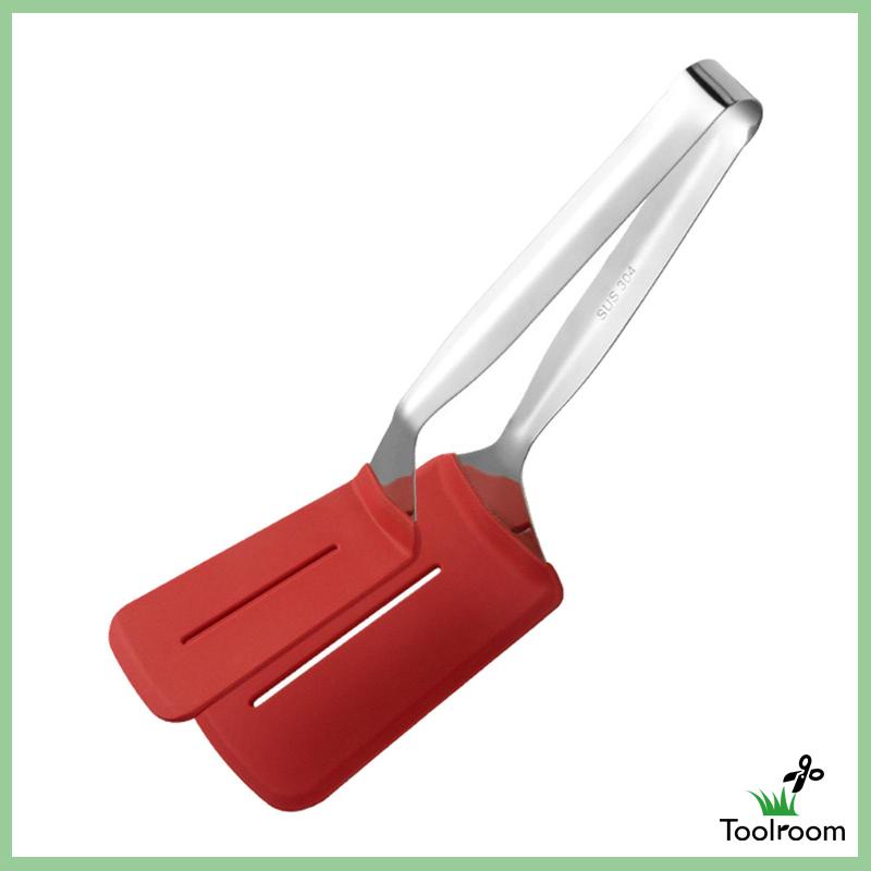 Kẹp Gắp Thịt Làm Bánh Hamburger Bằng Silicone Và Thép Không Gỉ