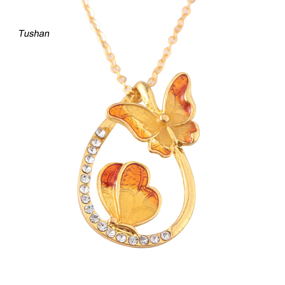 Vòng cổ Mặt Hình Bướm Đính Đá Thời Trang