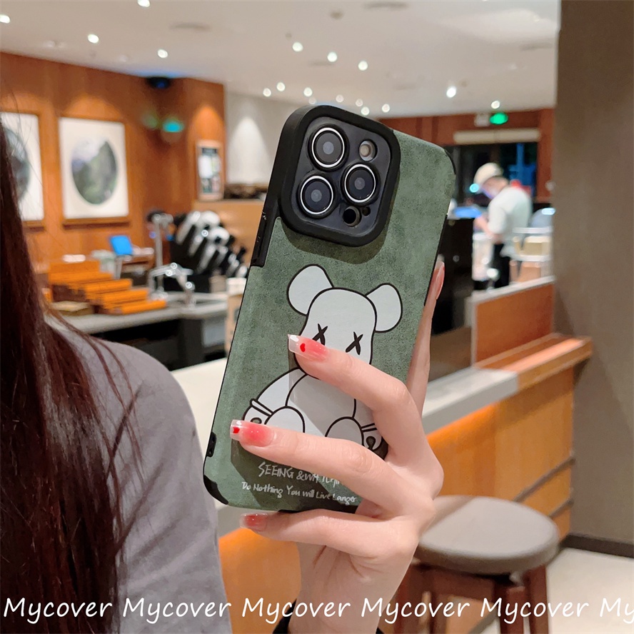 Ốp Điện Thoại Da Mềm In Hình Kaws Thời Trang Cho iPhone 11 13 12 14 Pro Max X XR Xs Max 6 7 8 Plus