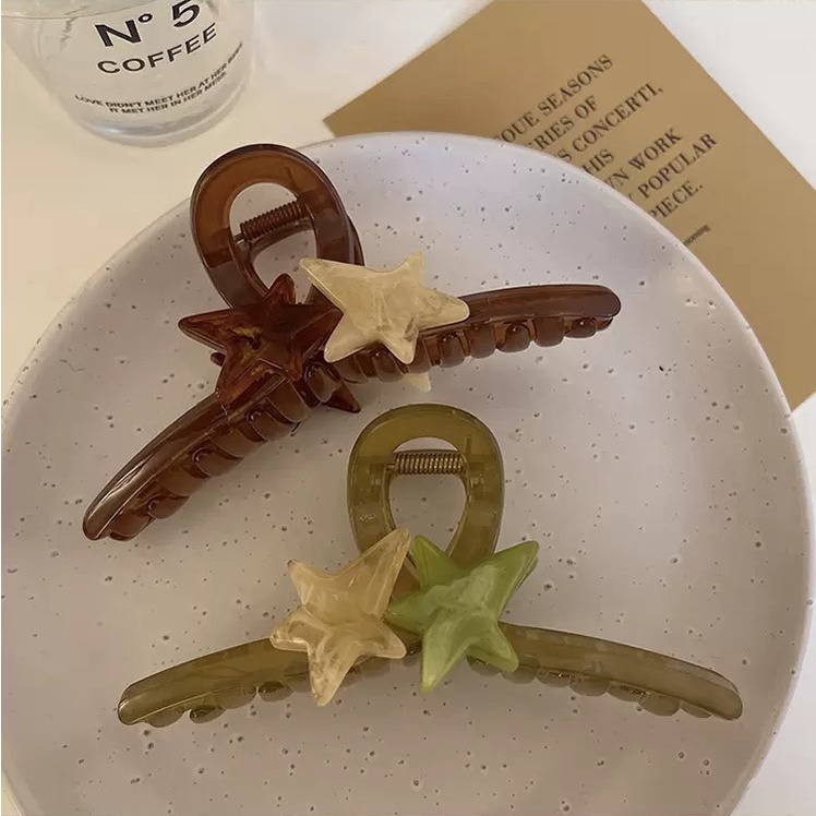 Kẹp Tóc Hình Ngôi Sao Năm Cánh Cỡ Lớn Phong Cách Mới Thời Trang Mùa Hè 2023 Dành Cho Bạn Nữ