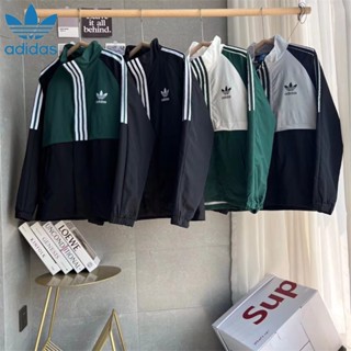 Áo Khoác Gió Adidas Chính Hãng 100% Phối Khóa Kéo Thời Trang Cho Nam Và Nữ