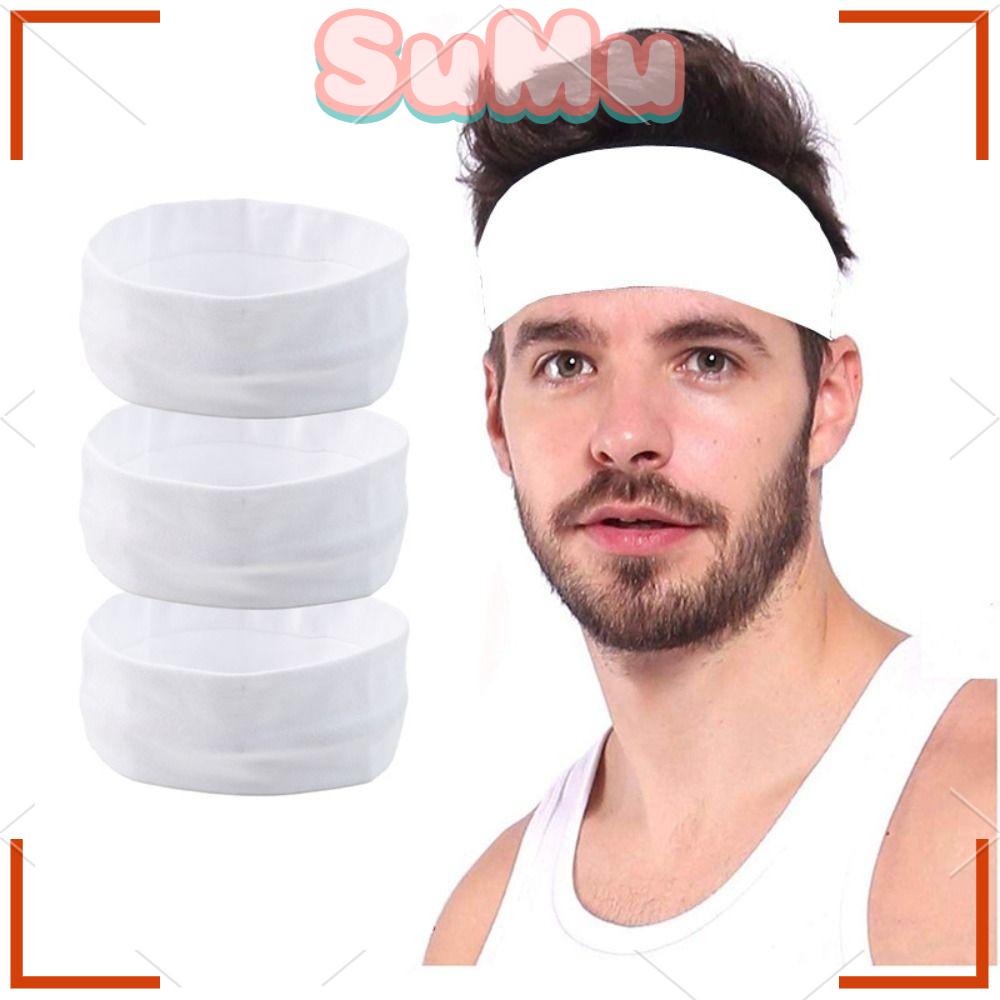 SUMU Set 3 Băng Đô Thể Thao Co Giãn Thấm Hút Mồ Hôi