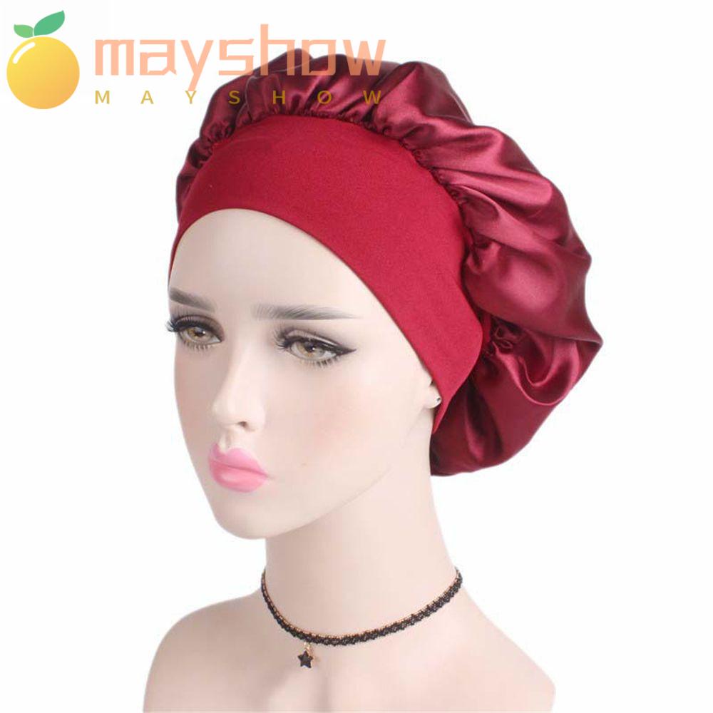 Mũ Trùm Đầu Ngủ Bằng Vải Bonnet Mềm Co Giãn
