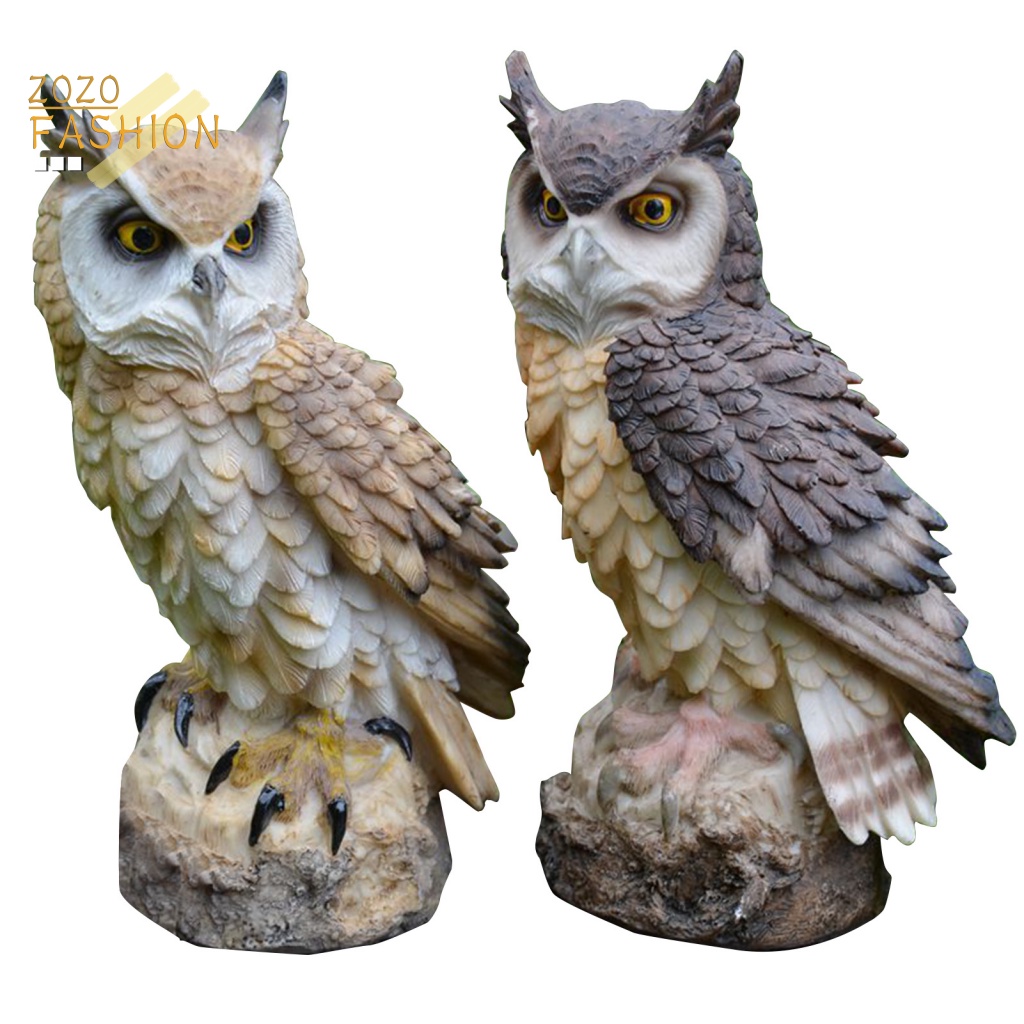 Mô Hình Bù Nhìn Cú Mèo Đáng Yêu Dùng Trang Trí Trong Nhà Và Ngoài Trời