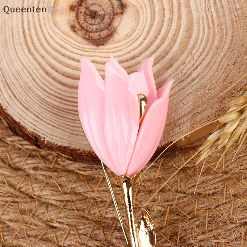 Trâm Cài Áo Hình Hoa Tulip Tráng Men Thời Trang Cho Nữ