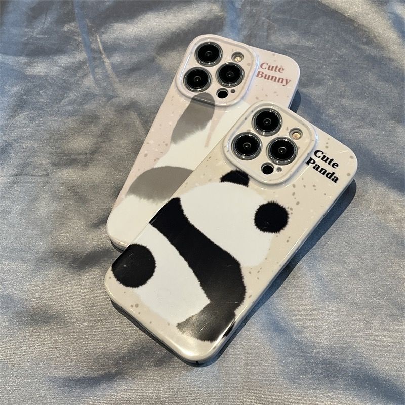 Ốp Điện Thoại Chống Sốc In Hình Thỏ / Gấu Trúc 1412 Cho iPhone13promax 11