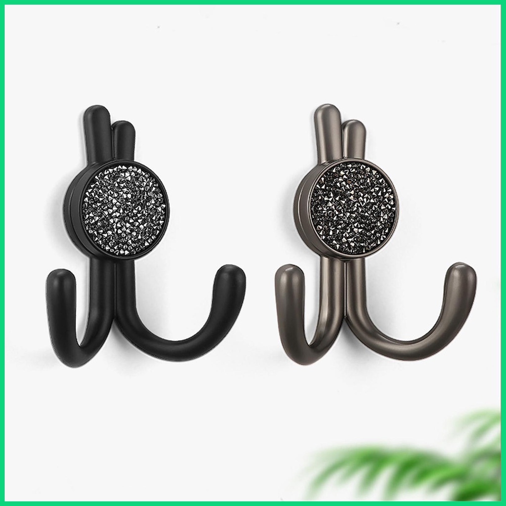 Móc Treo Đồ Gắn Tường Bằng Kim Loại Hình Thỏ Dễ Thương Kèm 2 Ốc Vít Tiện Dụng