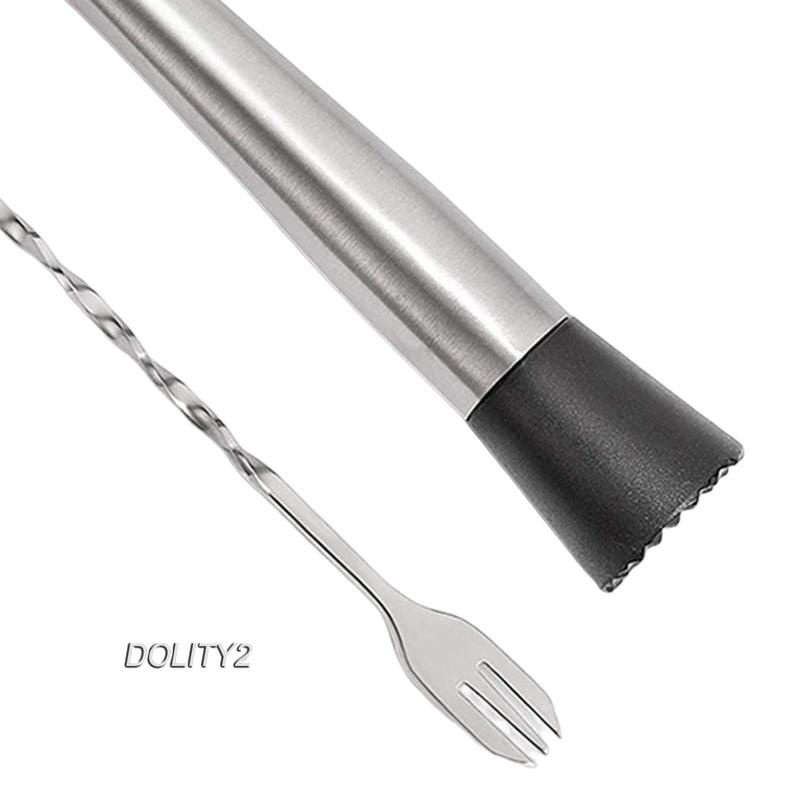 [Dolity2] 2 Muỗng Khuấy Cocktail Dài Cho Cocktail Trái Cây