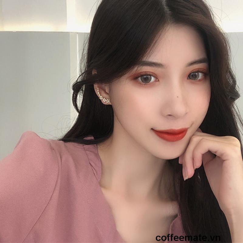 ⚡Hoa Tai Mạ Vàng Hình Ngôi Sao Năm Cánh Đính Đá Dễ Thương