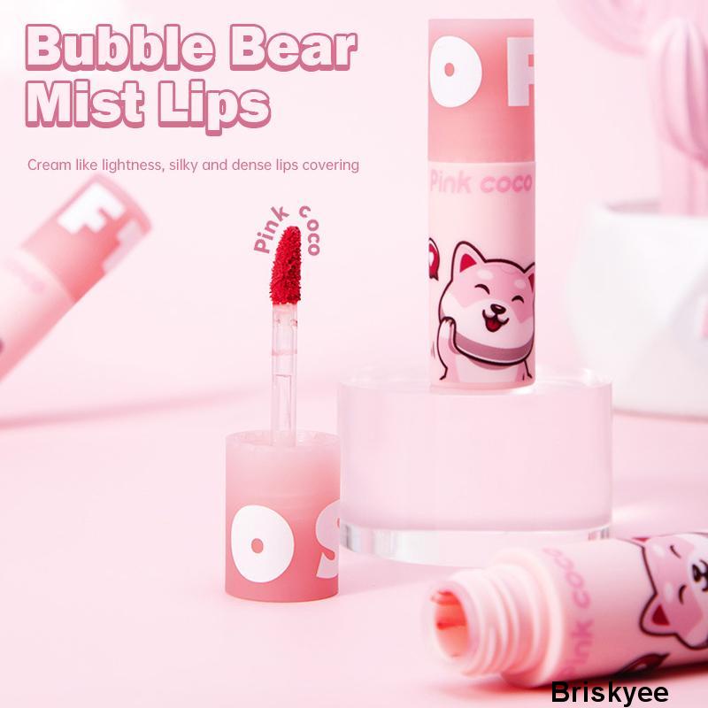 Brisyee💄Màu Hồng PINK COCO® Son Kem Lì Mềm Mịn Lâu Trôi Không Phai Và Làm Sáng Màu Da