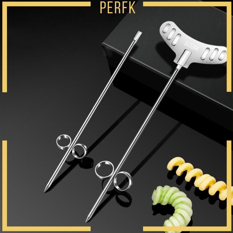 Set 2 Dụng Cụ Cắt Rau Củ Quả Hình Xoắn Ốc Bằng Thép Không Gỉ