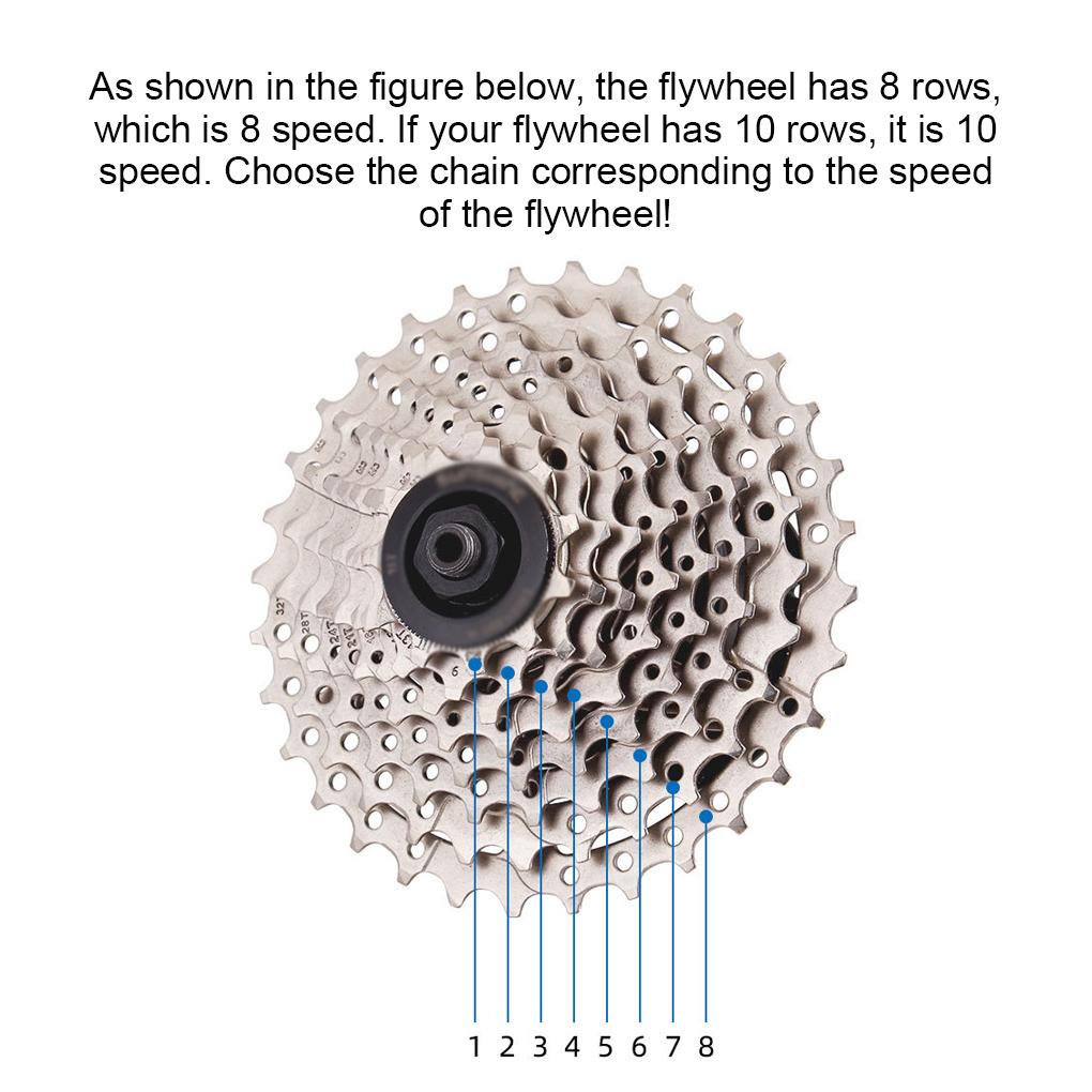 Dây Xích Xe Đạp 116 Mắt Xích Chống Rỉ Sét Thay Thế Tiện Dụng