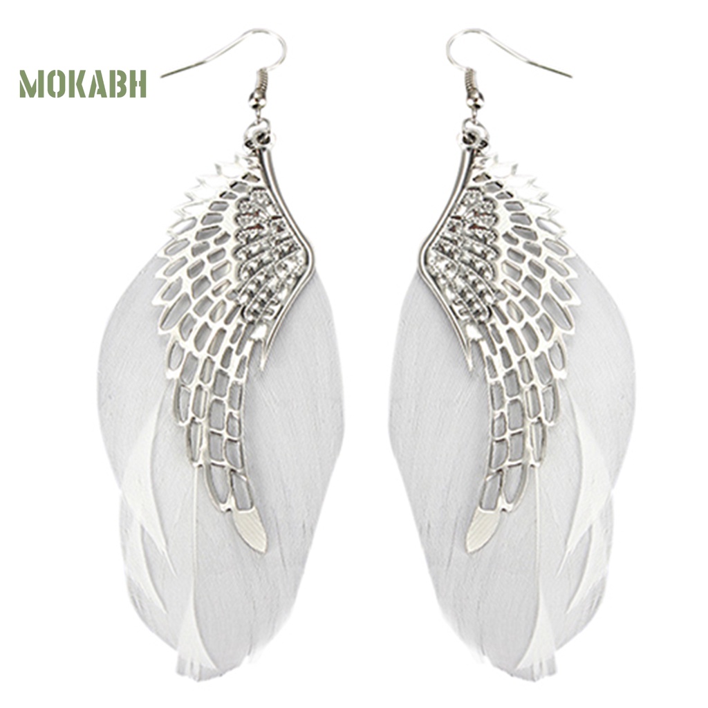 Bông Tai Hình Cánh Thiên Thần Bằng Hợp Kim Dùng Làm Quà Tặng Hàng Ngày