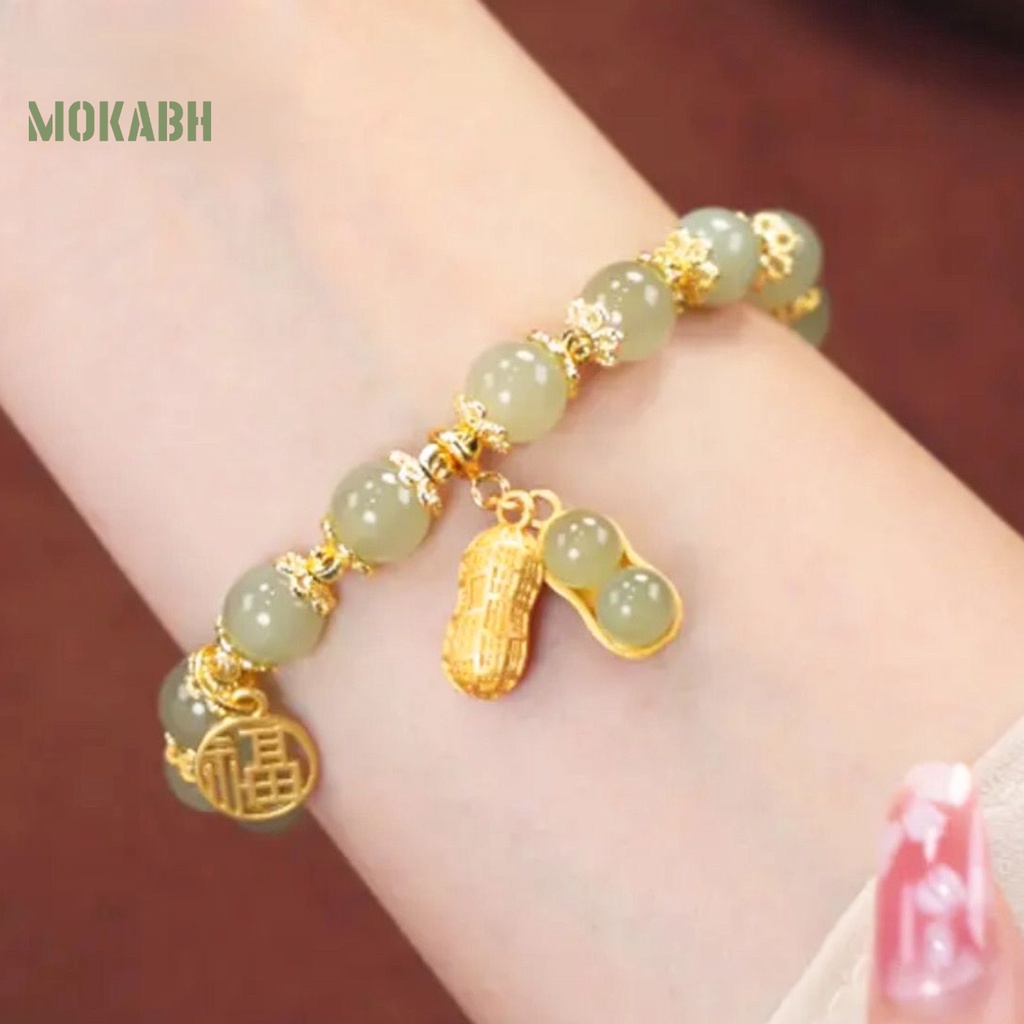 [Mới] Vòng Tay Chuỗi Hạt Ngọc Biểu Tượng Tốt Nhỏ Gọn Tối Giản Sang Trọng