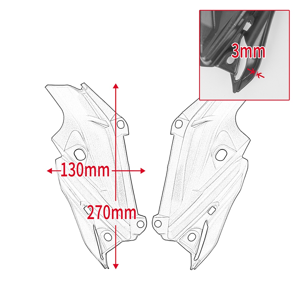 Giá Đỡ Gắn Bên Hông Xe Mô Tô Kawasaki Z900 2017 2018 2019 Z 900 Không Sơn