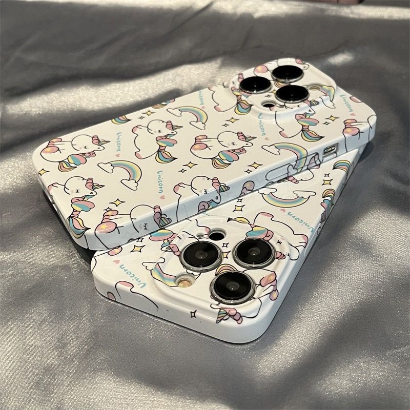 Ốp Điện Thoại Cứng Siêu Mỏng Họa Tiết Kỳ Lân Dễ Thương Dành Cho Iphone 13 Pro Max 12 14 CG1F