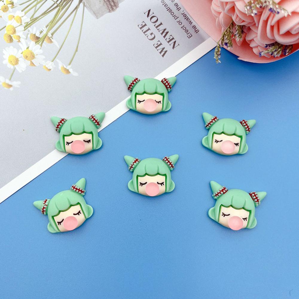 Bộ 10 Kẹp Tóc Hình Cô Gái Bằng Nhựa Màu Sắc Ngẫu Nhiên F1X9 DIY