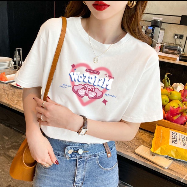 Áo Thun Nữ Ngắn Tay Dáng Rộng Phong Cách Mới