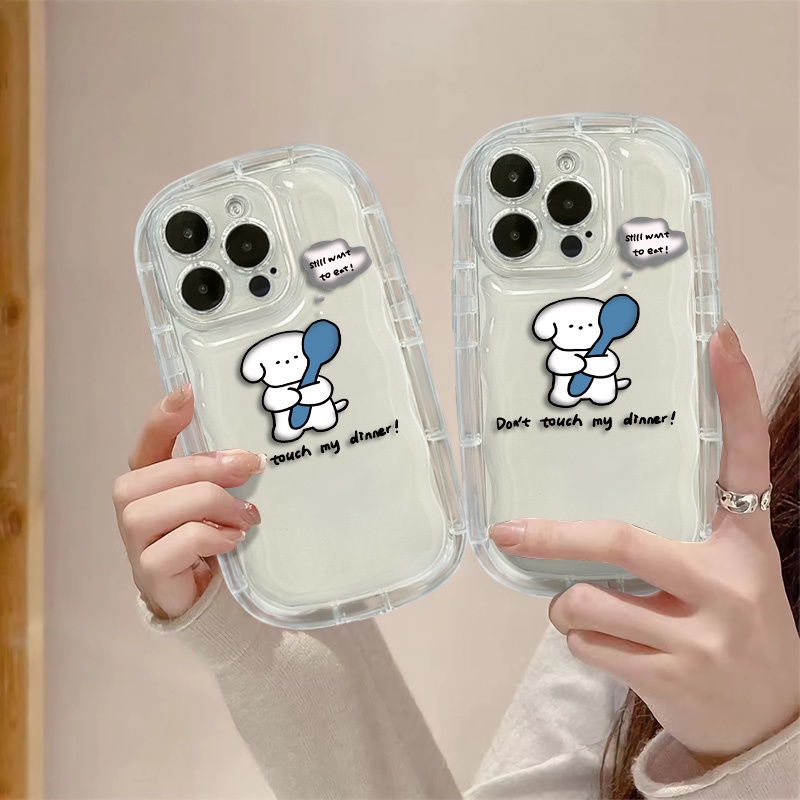 Ốp Điện Thoại TPU Silicone Mềm Trong Suốt Chống Sốc In Hình Chú Cún Cho IPhone 14 13 12 11 Pro XS Max X XR 8 + 7 Plus