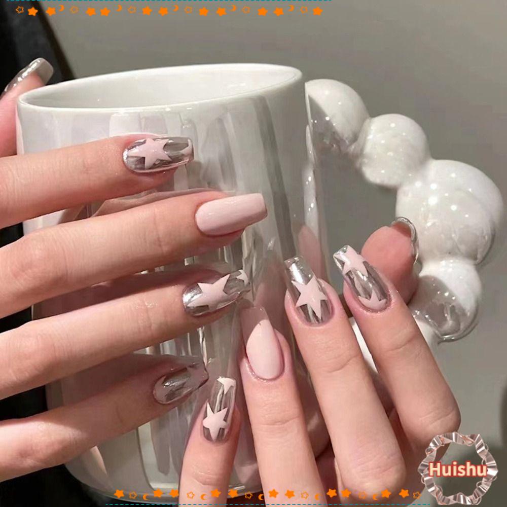 Set 24 Móng Tay Giả Dạng Nhấn DIY
