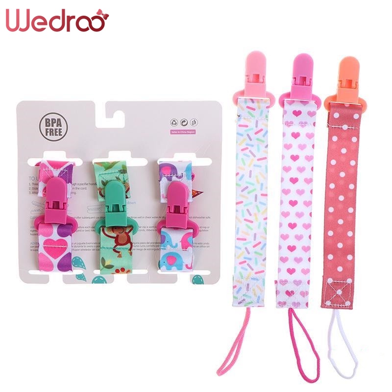 Wedroo Bộ 3 Kẹp Núm Vú Giả Phù Hợp Với Hầu Hết Đồ Chơi Ngậm Mọc Răng Và Quà Tặng Cho Bé