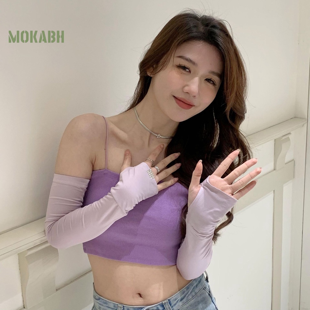 Bộ 2 Găng Tay Chống Nắng Chống Tia UV Thiết Kế Mỏng Co Giãn Tiện Dụng