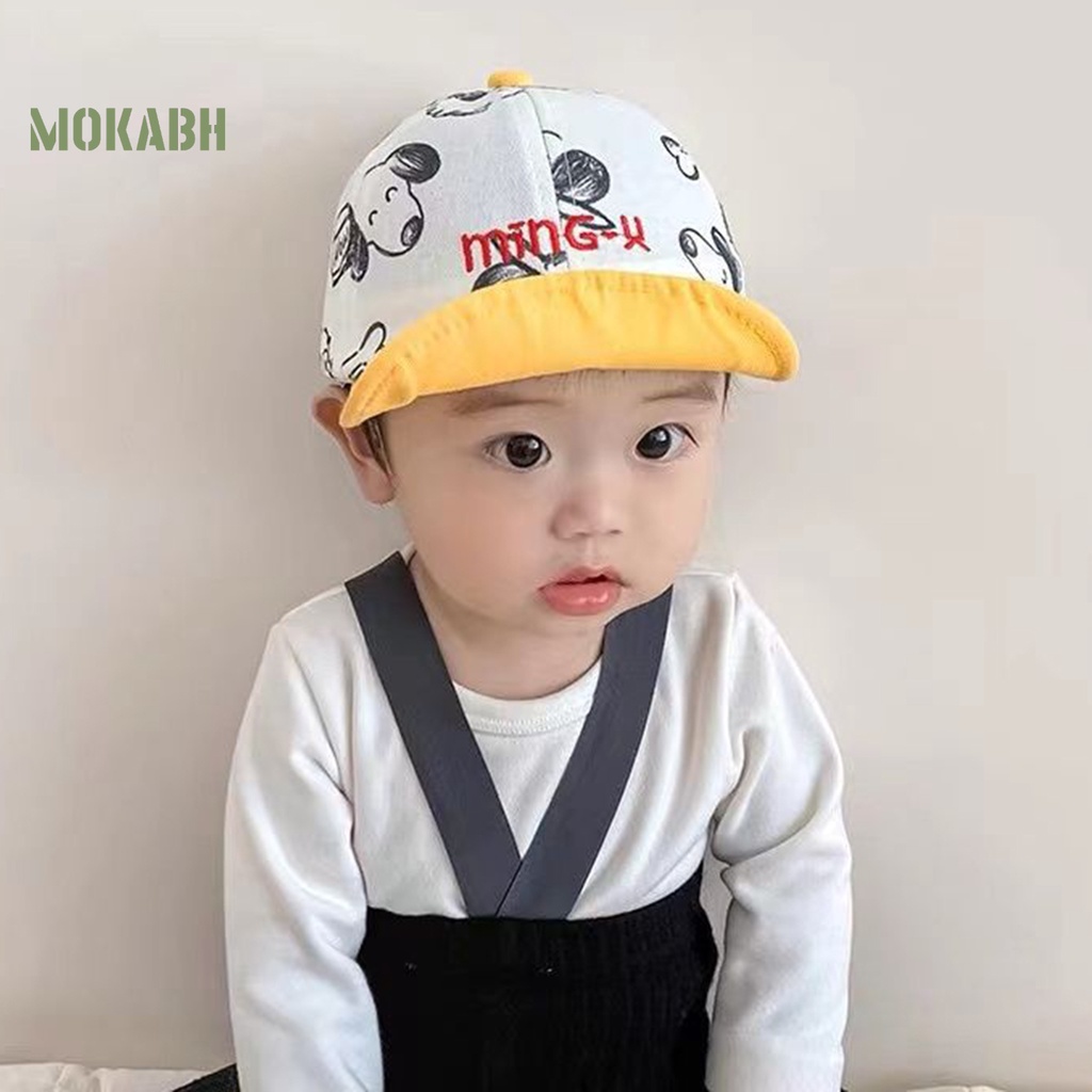 Mũ Bóng Chày Chống Nắng Thoáng Khí Giặt Được In Họa Tiết Chú Cún Dành Cho Bé Trai Và Bé Gái
