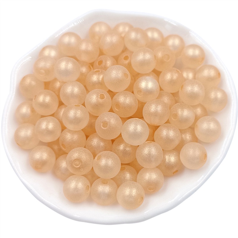 Bộ 30 Hạt Ngọc Trai Tròn Dùng Làm Trang Sức DIY