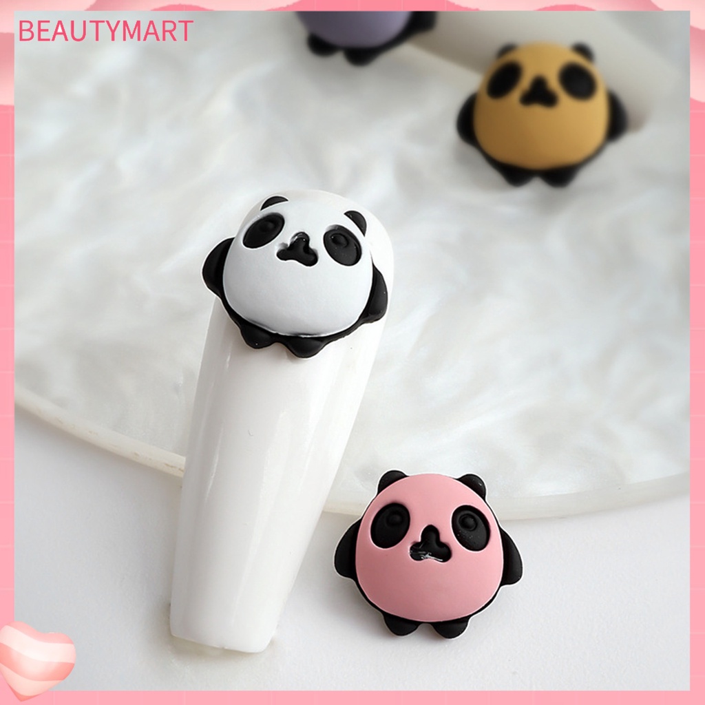 Bộ 5 Phụ Kiện Trang Trí Móng Tay Hình Gấu Trúc Hoạt Hình DIY