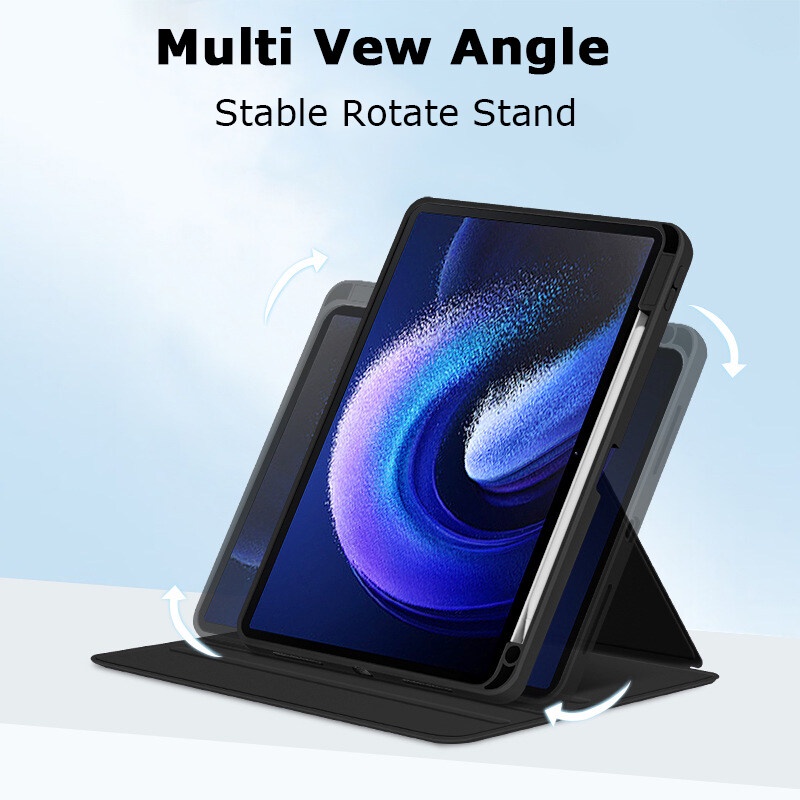 Bao Da Máy Tính Bảng Nắp Lật Nam Châm Có Thể Làm Giá Đỡ Xoay 360 Độ Cho Xiaomi Pad 6 6 Pro 11 inch 2023 Xiaomi Pad 5 5 Pro 11 inch 2021