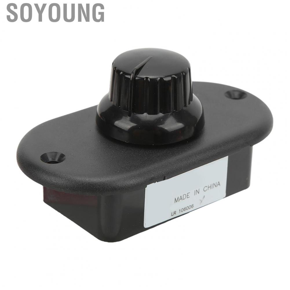 Soyoung Boats Parts 15%‑ Current Control Stepless DC12V/24V Wide Application Flush Mount RV  Dimmer Switch for Truck Yacht