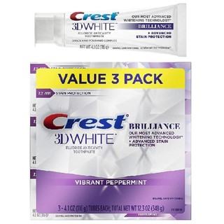 Kem đánh răng Crest 3D White Brilliance Toothpaste 116g USA