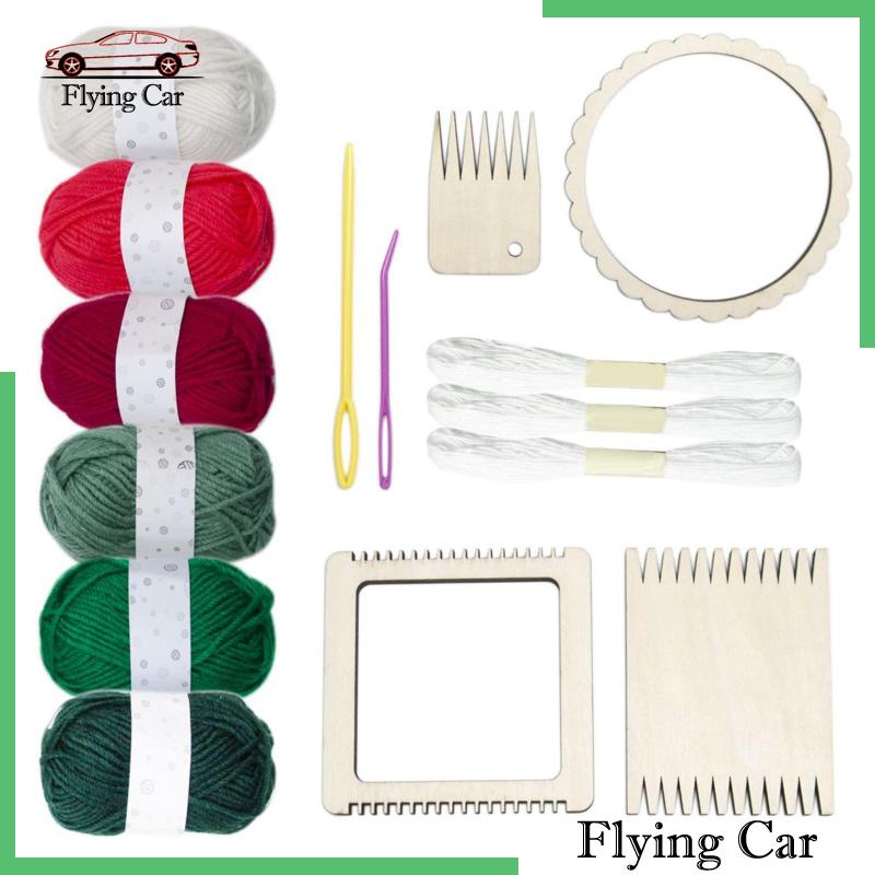 [Lzdjfmy2] Đế Lót Đan Len Bằng Gỗ Mini Cho Người Mới Bắt Đầu