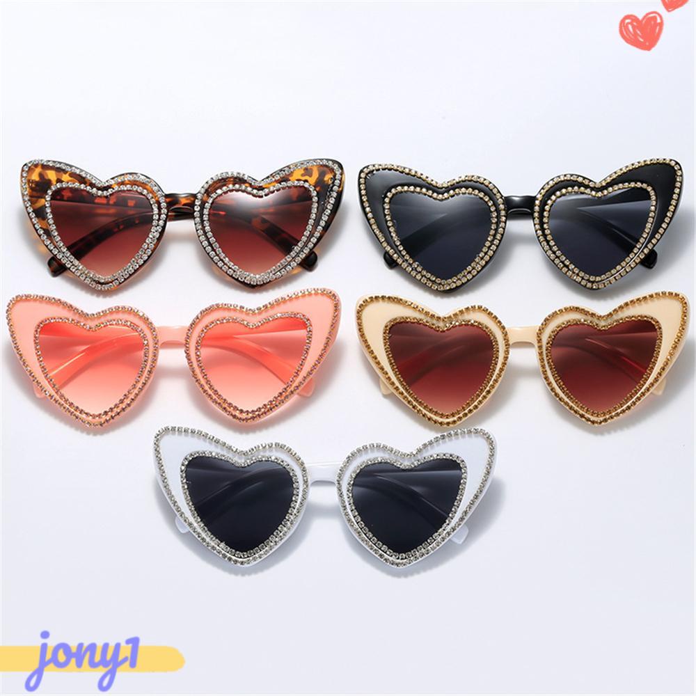 Kính Mát Hình Trái Tim Thời Trang Vintage Cho Nữ