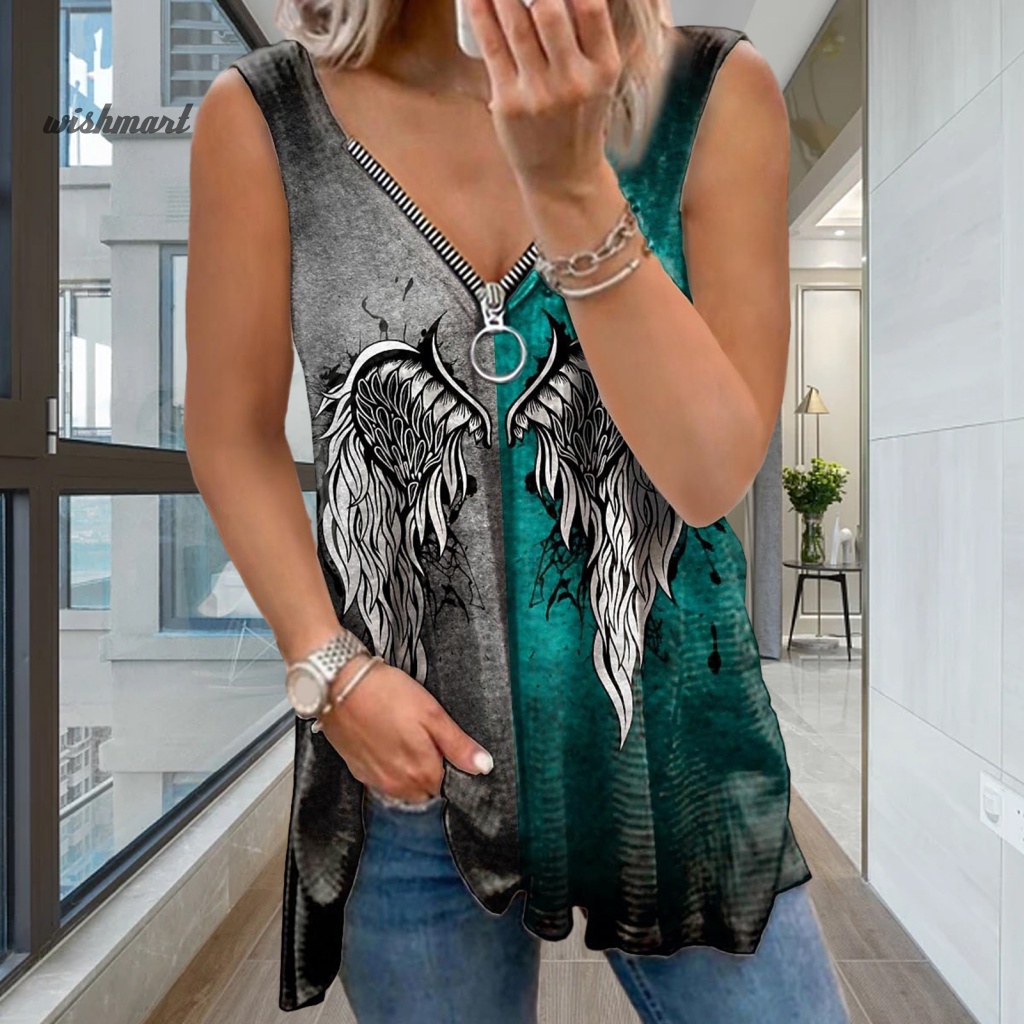 Áo Không Tay Cổ Chữ V Thời Trang Mùa Hè Dành Cho Nữ