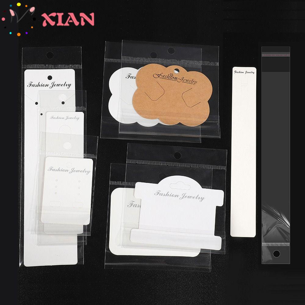 Set 30 Thẻ Dán Túi Xách / Trang Sức Trong Suốt DIY