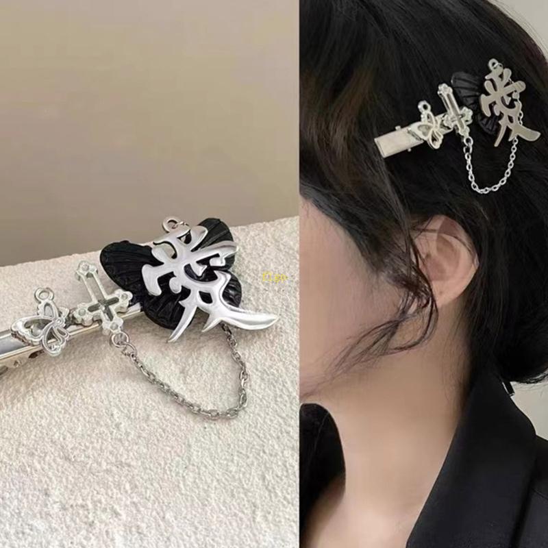 Flgo Kẹp Tóc Hình Bướm / Ngôi Sao / Hình Mỏ Vịt Cho Nữ Y2k