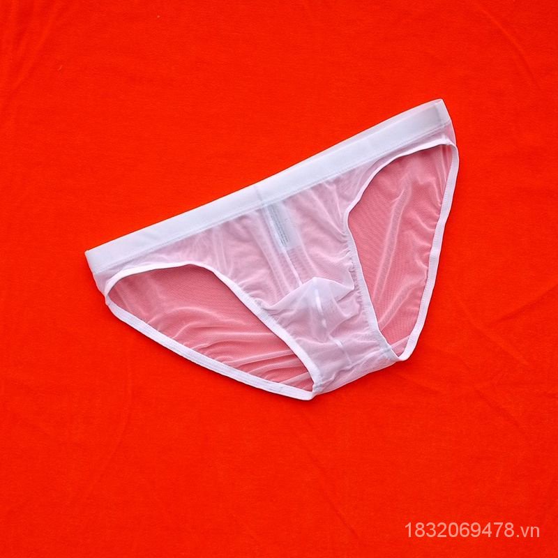 Quần Lót Lưới Trong Suốt Lưng Thấp Co Giãn Thoáng Khí Thời Trang Mùa Hè Cho Nam Giới