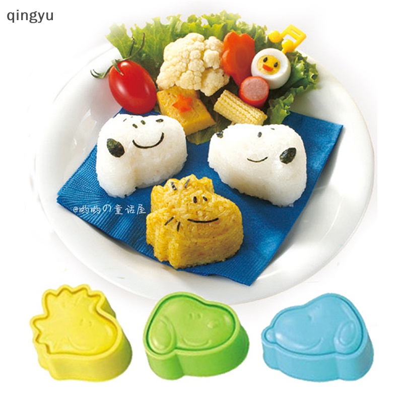 Bộ 3 Khuôn Cắt Bánh Mì Sandwich Hình Snoopy Dễ Thương