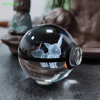 Đồ Chơi Quả Cầu Pha Lê Pokemon 3D Có Đèn LED