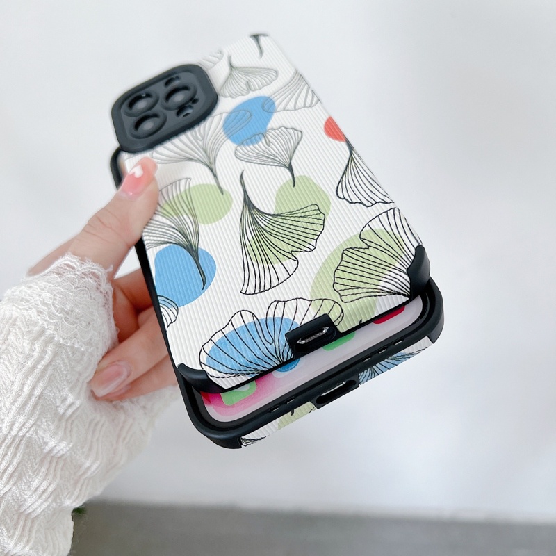 Ốp Điện Thoại TPU Mềm Kết Cấu Da Chống Trượt Chống Sốc Cho iPhone 14 Pro Max 13 12 11 Pro X XS XR 7 8 Plus SE Sự Bảo Vệ