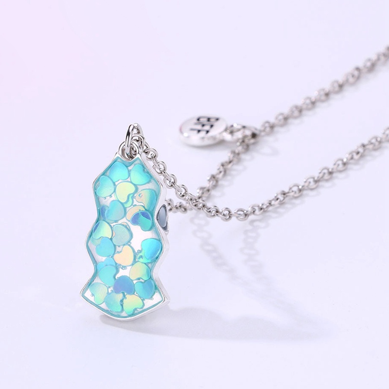 Ygt set 3 Vòng Cổ Hình Học Ghép Hình Trái Tim Từ Tính Thời Trang Cho Bé