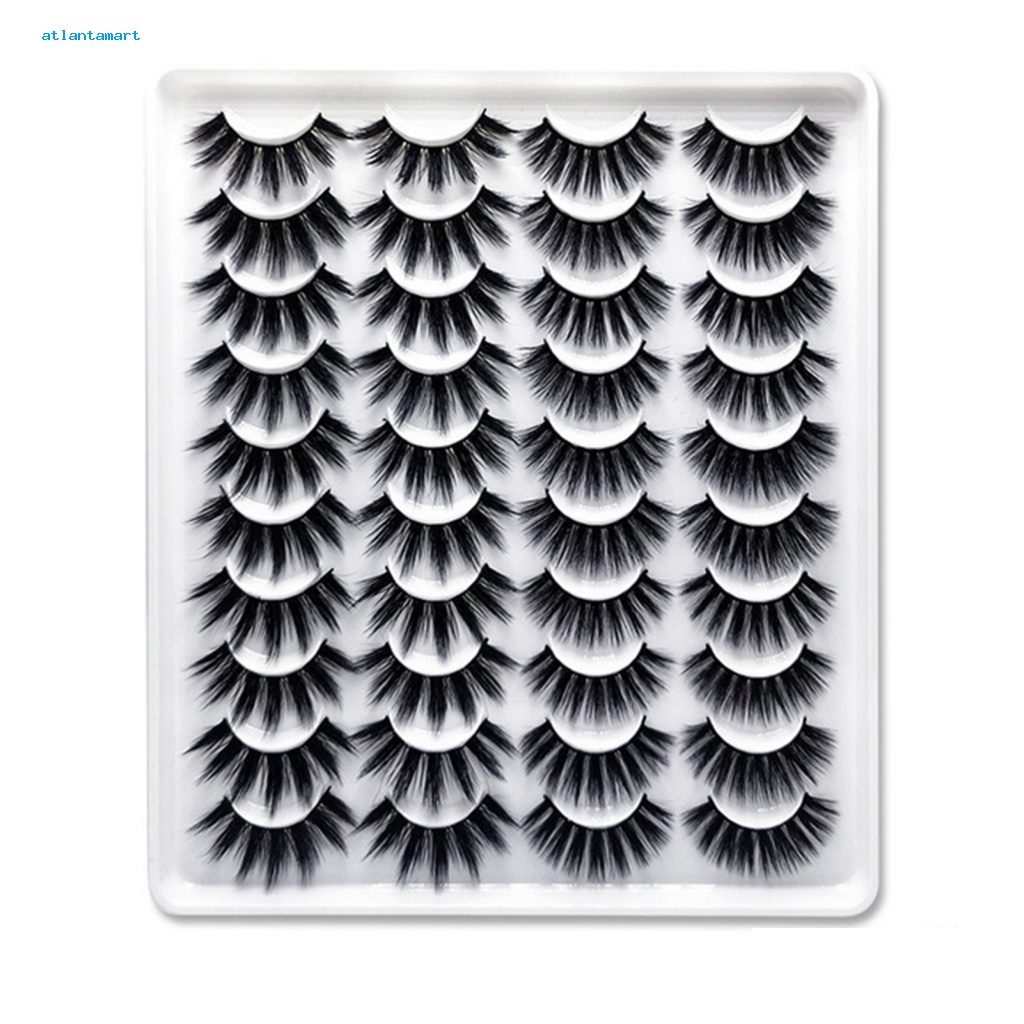 Túi Đựng Đồ Dùng Cao Cấp Tiện Dụng| Set 20 Cặp Lông Mi Giả 6D Dày Tự Nhiên