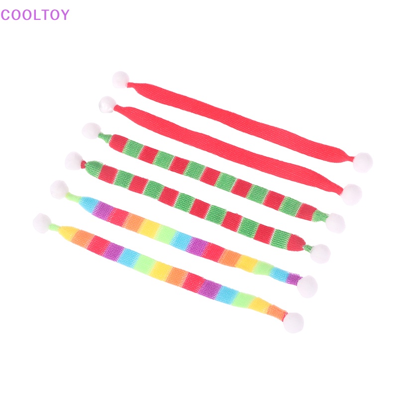Cooltoy Bộ 2 Phụ Kiện Băng Đô Đan Len Mini Phong Cách Giáng Sinh Trang Trí Nhà Búp Bê