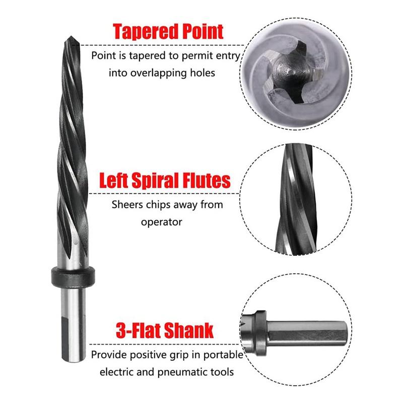 Mũi Khoan Xoắn 5 / 8Inch Thân 1 / 2 Inch M2 HSS Chất Lượng Cao