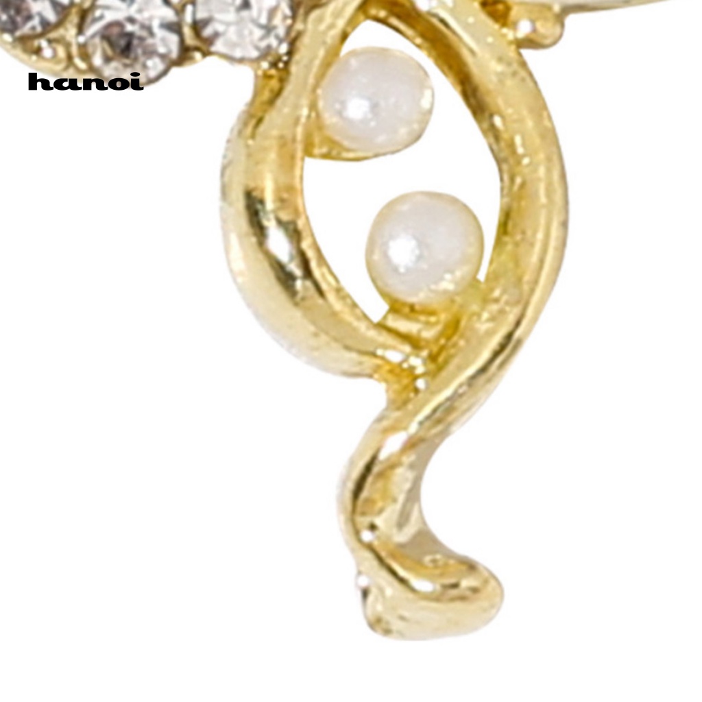 Set 10 Phụ Kiện Trang Trí Móng Tay Nghệ Thuật Ba Chiều Tạo Hiệu Ứng Ánh Kim Hình Bướm Trái Tim Giọt Nước Bằng Hợp Kim DIY