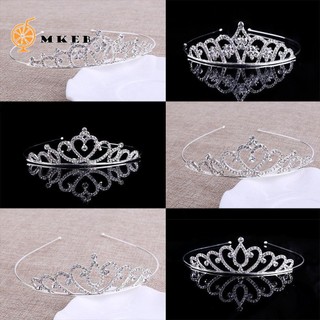 Vương miện cài tóc đính đá nhiều mẫu tùy chọn