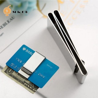 Kẹp giữ tiền/ thẻ MKEB chất liệu thép không gỉ nhiều màu sắc thời trang cho nam