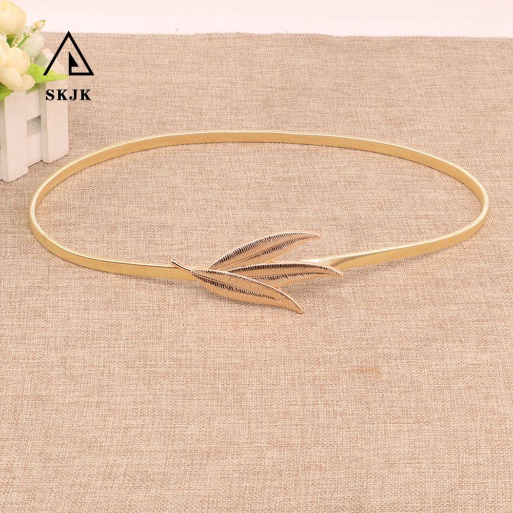 Thắt Lưng Dây Xích Kim Loại Co Giãn Đơn Giản Dễ Phối Đồ Mặc Đầm