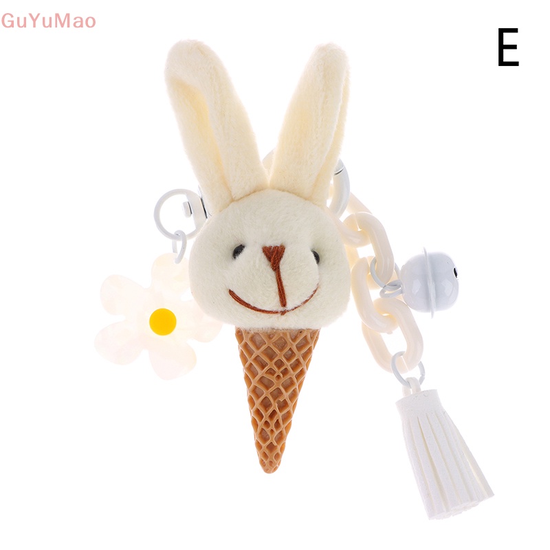 [cxGUYU] Móc Khóa Thỏ / Gấu Bông Hoạt Hình Dễ Thương Trang Trí Ba Lô / Ô Tô PRTA